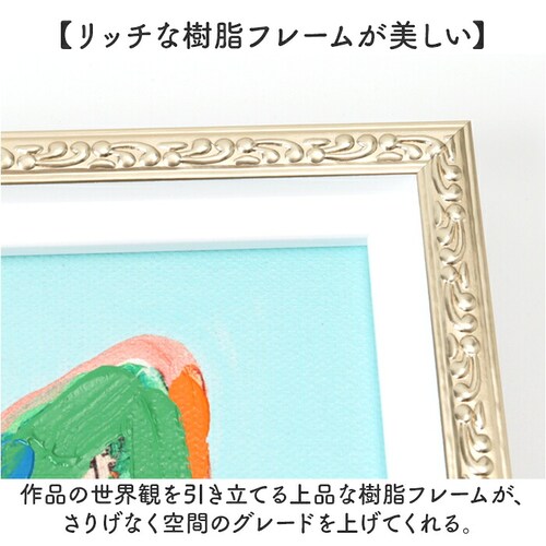 パープルレッドフォン オイル ペイント アート S 通販 アートパネル アートフレーム オイルペイントアート アートボード Sサイズ 壁掛け 壁飾り 絵画 油絵 額入り 額付き インテリア おしゃれ _4
