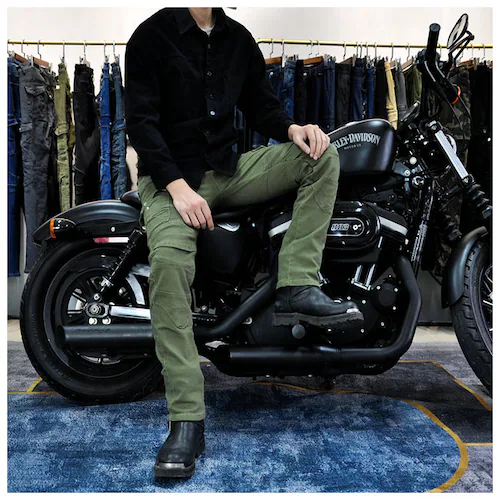 ブラック M バイクパンツ ライダーパンツ バイクウェア メンズ 通販 レディース ライダースパンツ ライディングパンツ レーシングパンツ プロテクター付 ジーンズ デニム パッド 膝パッド ライダー_4