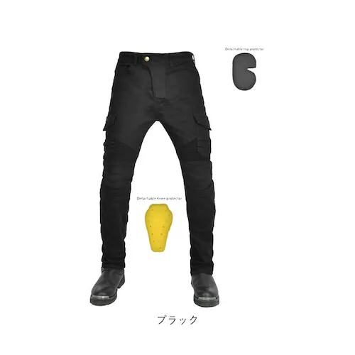 ブラック M バイクパンツ ライダーパンツ バイクウェア メンズ 通販 レディース ライダースパンツ ライディングパンツ レーシングパンツ プロテクター付 ジーンズ デニム パッド 膝パッド ライダー_18