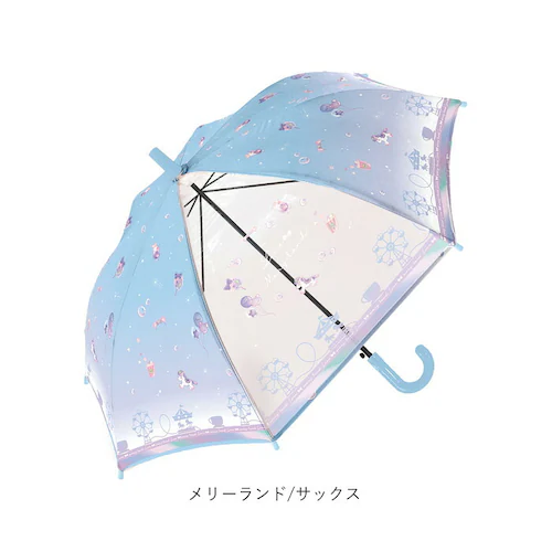 グラフィティ/ライム キッズ長傘女の子 通販 子供用ジャンプ傘 透明窓付き雨傘 小学生通学用傘 50センチこども傘 ワンタッチ長傘 安全丸型手元 ポリエステル軽量 メリーランド傘 パステルカラー傘_14