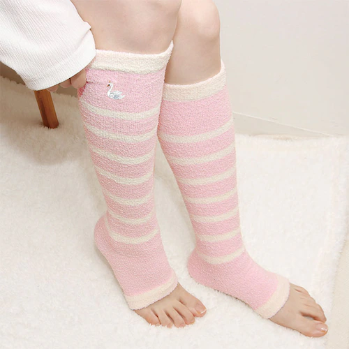 コジカ 着圧ソックス 通販 日本製 ルームソックス かわいい レディース ナイトソックス もこもこソックス おやすみソックス レッグウェア おやすみ靴下 動物 刺繍 ハイソックス 可愛い あったかグッ_11