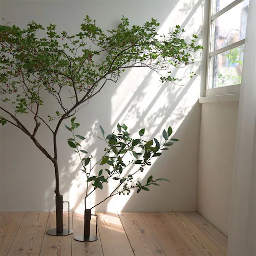 スタンドL フラワーベース 枝物 通販 花瓶 花器 アイアンスタンド L アイアン 枝スタンド 大きな枝ものを活けて飾れる 割れない 倒れない shesay シセイ 大きめ 大きい 大型 リビング イ_9