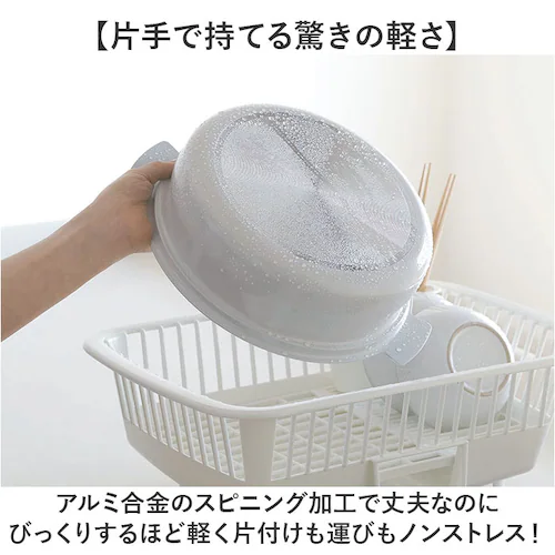 アイシーグレー カクセー コロント ガス火専用 軽量浅型卓上鍋 24cm 通販 卓上鍋 両手鍋 浅型鍋 ガスコンロ専用 coronto light セラミックコーティング 軽量 軽い 24センチ 蓋付_3