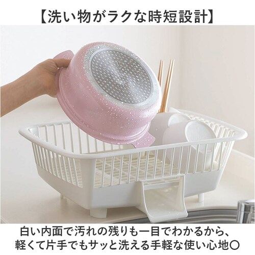ピンク カクセー 鍋 コロント IH対応 軽量浅型卓上鍋 28cm 通販 卓上鍋 両手鍋 浅型鍋 IH対応鍋 coronto セラミックコーティング 軽量 軽い 28センチ 蓋付き おしゃれ かわいい_6