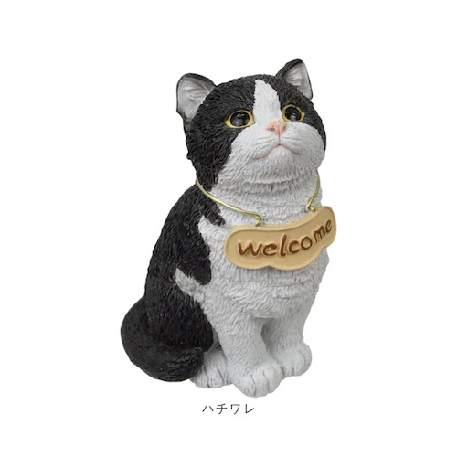 クロネコ welcome オブジェ 通販 ウェルカム 飾り 玄関 置き物 置物 ガーデンオブジェ オーナメント ミニオブジェ ガーデンオーナメント 小さめ 卓上 デスク 机上 庭 ガーデニング かわい_7