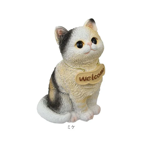 クロネコ welcome オブジェ 通販 ウェルカム 飾り 玄関 置き物 置物 ガーデンオブジェ オーナメント ミニオブジェ ガーデンオーナメント 小さめ 卓上 デスク 机上 庭 ガーデニング かわい_8