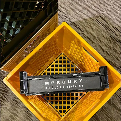 レッド 折りたたみコンテナボックス 通販 マーキュリー 雑貨 MERCURY カゴ 積み重ね 収納ボックス フォルダブルコンテナ 折り畳み おしゃれ レコード収納 レコードクレート レコードケース L_7