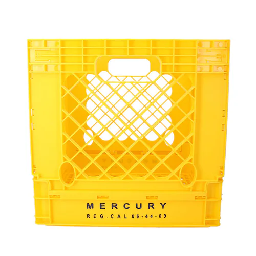 レッド 折りたたみコンテナボックス 通販 マーキュリー 雑貨 MERCURY カゴ 積み重ね 収納ボックス フォルダブルコンテナ 折り畳み おしゃれ レコード収納 レコードクレート レコードケース L_8