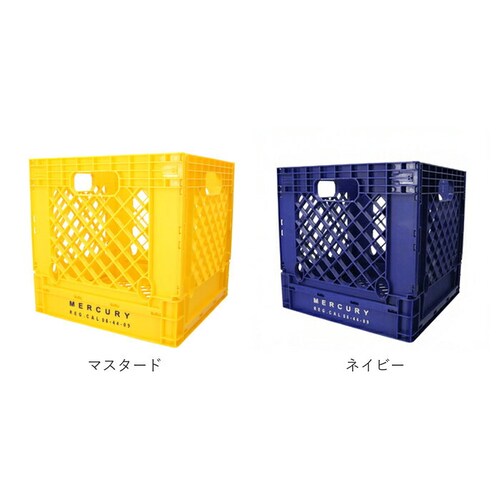 レッド 折りたたみコンテナボックス 通販 マーキュリー 雑貨 MERCURY カゴ 積み重ね 収納ボックス フォルダブルコンテナ 折り畳み おしゃれ レコード収納 レコードクレート レコードケース L_15