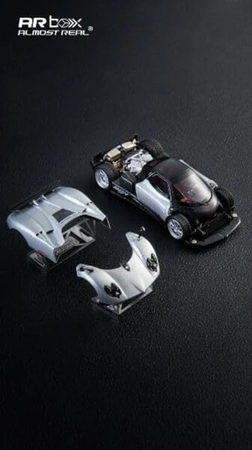 �y�������݉��i�zAlmost Real 1/64 Pagani Zonda F 2005 Grigio Mercurio_3