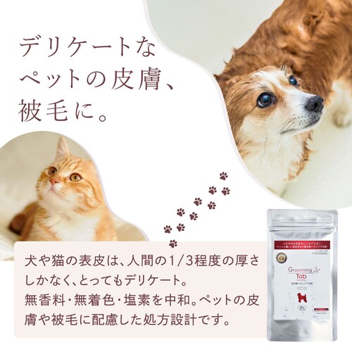 グルーミングタブ 10錠入り 重炭酸入浴剤(犬/猫などのペット用)_2