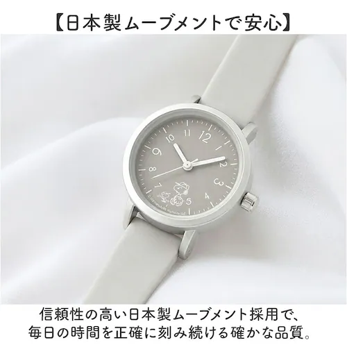 ベージュ スヌーピー 腕時計 PNT034 通販 field work リストウォッチ アナログ腕時計 シリコンウォッチ 日本製ムーブメント ラバーベルト シリコンベルト おしゃれ かわいい キャラク_4