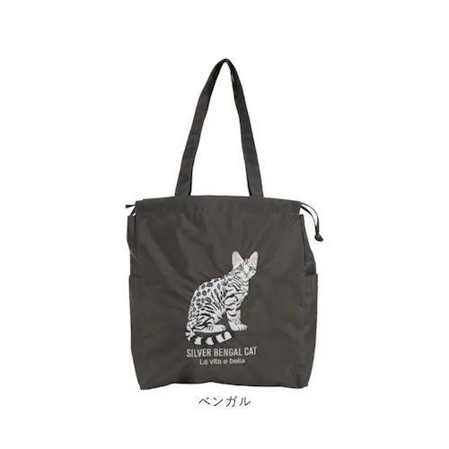 ハチワレ トートバッグ 刺繍 アニマル 通販 トートバック 巾着 手提げ トート マザーズバッグ マザーズバック アニマル刺繍 軽い 軽量 サブバッグ サブバック ししゅう かわいい 可愛い アニマル_10