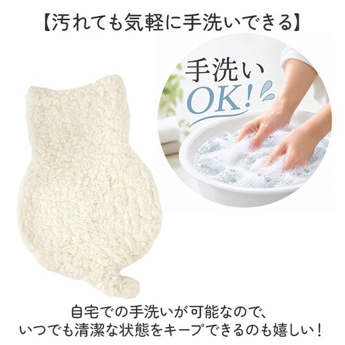 シマエナガ マット もこもこ 通販 アクセントラグ もこもこマット ふんわりマット アクセントマット ダイカットラグ フロアマット 玄関マット 室内 ベッドサイドマット 動物モチーフ アニマルデザイン_6