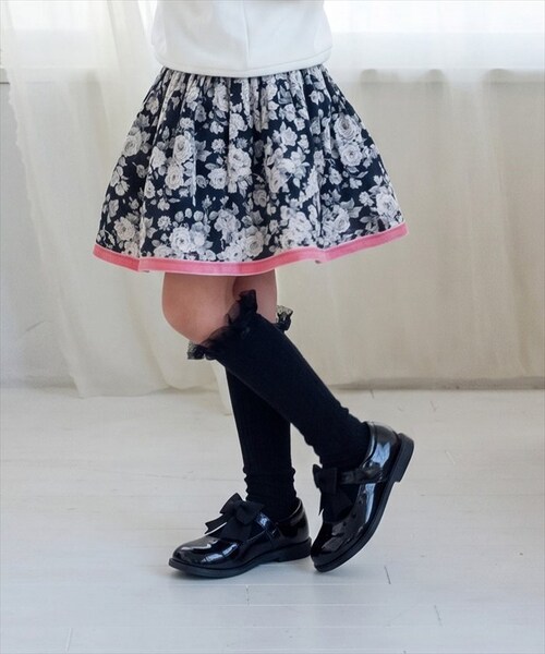 スミクロ 140cm Rora 子供服 通販 キッズスカート チュチュスカート ピアノ発表会 結婚式フォーマル 卒園式入学式 フォーマル ウエストゴム フレアスカート ボリュームスカート チュールスカ_4