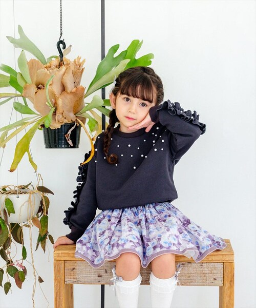 スミクロ 140cm Rora 子供服 通販 キッズスカート チュチュスカート ピアノ発表会 結婚式フォーマル 卒園式入学式 フォーマル ウエストゴム フレアスカート ボリュームスカート チュールスカ_12