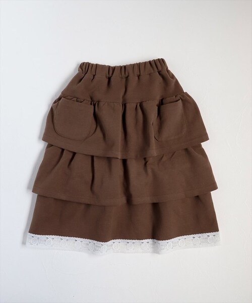 マロンブラウン 130cm Rora 子供服 通販 キッズセットアップ 長袖 トレーナー女の子 ガールズおしゃれ上品 通学通園小学生 秋服冬服春服 かわいい トップス カジュアル 保育園 スカート 幼_13