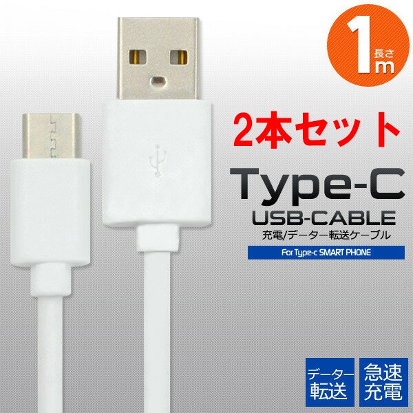 【2本セット】 USB TYPE-C ケーブル 1m 急速 充電 Nintendo Switch ニンテンドースイッチ iPhone16 pro max plus Xperia AQUOS TYPE C タイプC タイプ typec USBケーブル 充電ケーブル 充電器 galaxy ARROWS