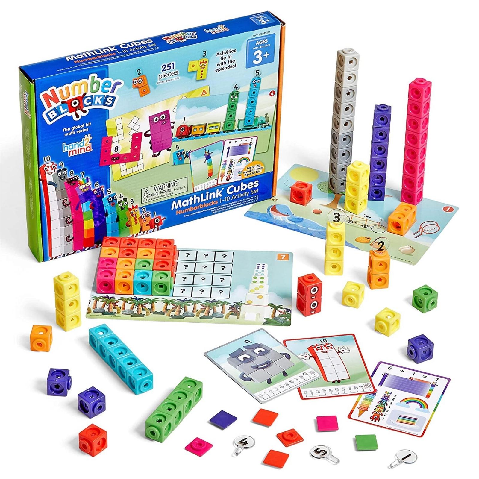 Numberblocks 算数おもちゃ マスリンクキューブナンバーブロックスアクティビティセット1-10日本語ガイド付き