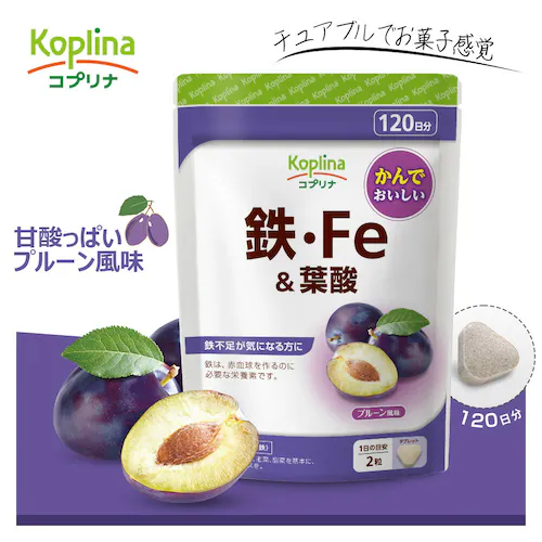 コプリナ 鉄・Fe&葉酸 240粒 120日分_0