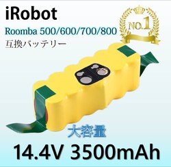 o pobe[3500mAh  roomba AC{bgiRobot Roomba ݊ 14.4V e 3.5Ahdr 蒷ԉғ 600 700 800 XLifeV[Y i