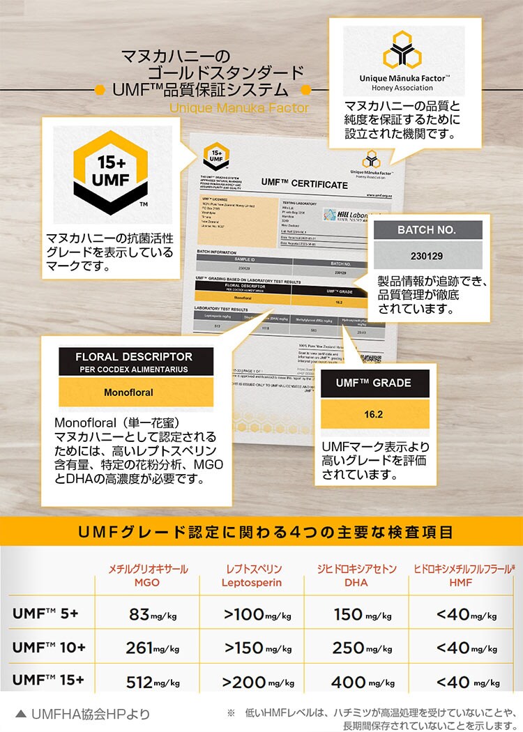 100% Pure New Zealand Manuka Honey UMF10+ マヌカハニー 250g4