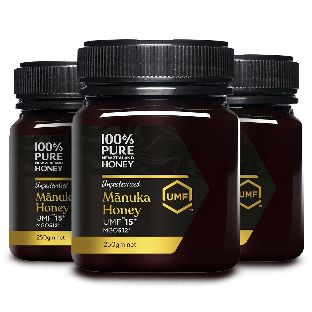100% Pure New Zealand Manuka Honey UMF15+ マヌカハニー 250g