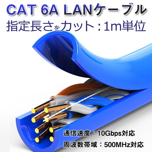 CAT 6A LAN�P�[�u�� �����w�肵�ăJ�b�g 10�M�K�r�b�g PoE�Ή� ������Ή� �������ʐM ���[�^�[ �p�\�R�� �v�����^�[ �h�ƃJ�����l�b�g���[�N�H�� �Ɩ��p �v��_0