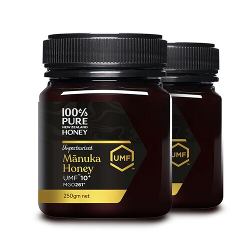 100% Pure New Zealand Manuka Honey UMF10+ �}�k�J�n�j�[ 250g 2�Z�b�g_0