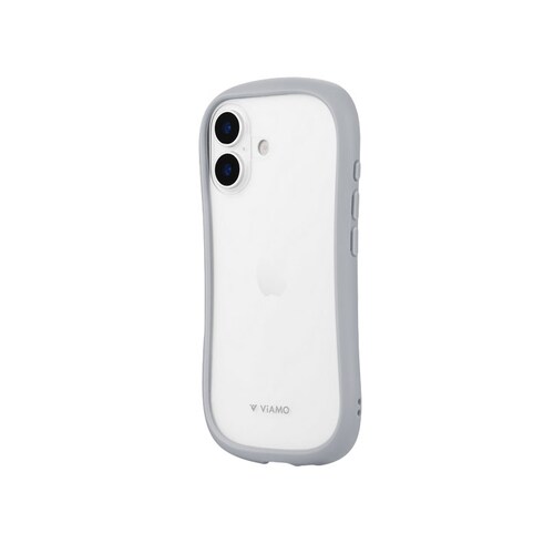 iPhone 17 耐傷・耐衝撃ハイブリッドケース 「ViAMO freely」 ライトグレー_0