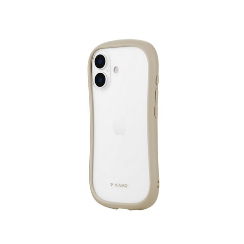 iPhone 17 耐傷・耐衝撃ハイブリッドケース 「ViAMO freely」 ベージュ_0