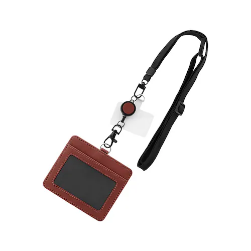 ネックストラップ「SHOULTY MULTI STRAP」 平紐タイプ ブラウン_0