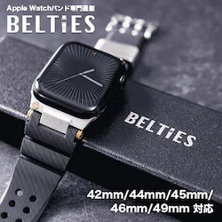 �yBELTIES�z�A�b�v���E�H�b�`�o���h Apple Watch�p 49mm 46mm 45mm 44mm 42mm �u���b�N�~�V���o�[ �X�e�����X �V���R�� �X�|�[�c ���i�� �ϐ� �A�E�g�h�A Ultra2 / Ultra / 10 / 9 / 8 / 7 / 6 / 5 / 4 / 3 / 2 / 1 / SE2 / SE�Ή� ���^���M�A�V���R���o���h �x���e�B�[�Y