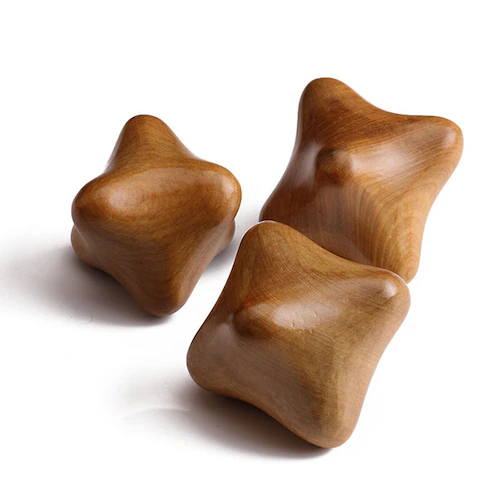 【2個セット】ウッドマッサージボール_0