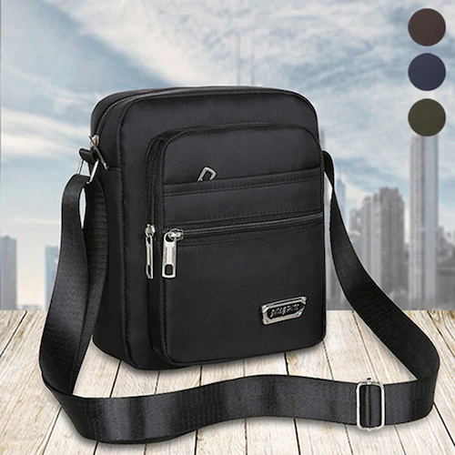 メンズ6ポケットミニショルダーバック ブラック_0