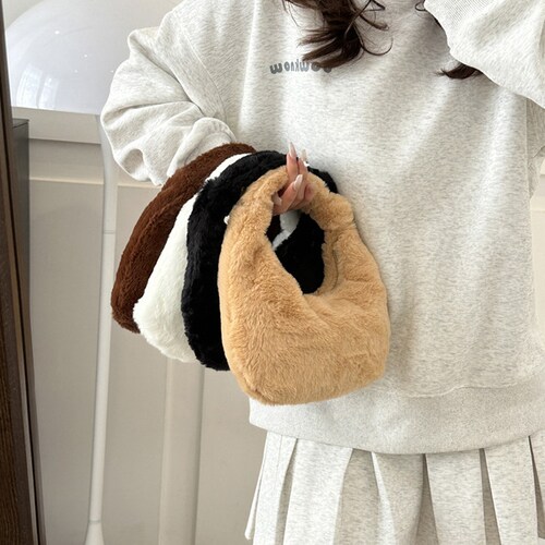 ボアファーミニバッグ ブラウン_0