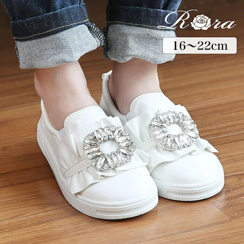 �L�b�Y �X���b�|�� ���̎q �ʔ� �R�Ȃ��X�j�[�J�[ 57062202 �� �z���C�g �r�W���[ �L���L�� ��� �����|�C���g �ʊw �ʉ� ���킢�� ������� ���� �J�W���A���V���[�Y �q���C �C �V��_0