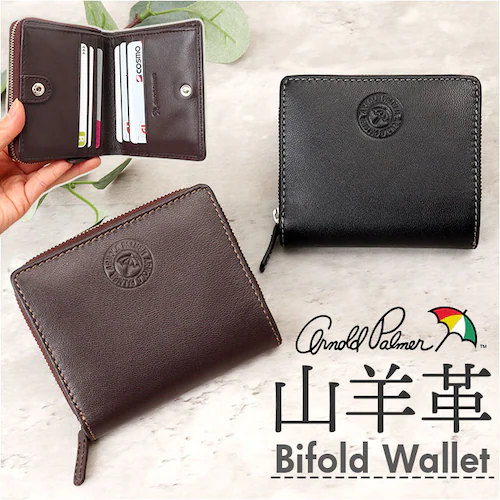 アーノルドパーマー 財布 ArnoldPalmer 4AP3678 通販 二つ折り財布 2つ折り財布 二つ折り 折財布 さいふ サイフ お財布 メンズ 男性 紳士 ラウンドファスナー ブランド シンプ_0