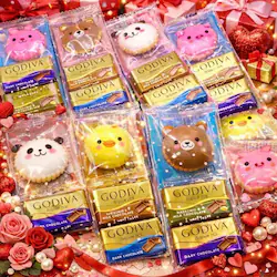 ��18�ܓ��聄GODIVA�i�S�f�B�o�j�`���R���[�g�ƃA�j�}���N���b�J�[�̃v�`�M�t�g �s���N���F�C�G���[�O���[���̑܂Ń��b�s���O�ς� 18�ܓ��� �A�j�}�� ���[�` �S�f�B�o �i�|���^�� �`���R �`���R���[�g �M�t�g ���b�s���O �v���[���g �z���C�g�f�[ ���Ԃ� ���� �ސE ����(�H�i���[�`18)��