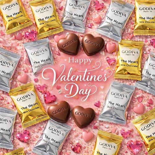 GODIVA �S�f�B�o �n�[�g�`���R���[�g 20���i�~���N10���^�_�[�N10���j � ��e�� �v�`�M�t�g �`���`���R �F�`���R �z��p �`���R���[�g �X�C�[�c 72�� (�H�iG�n�[�g10.10)��_0