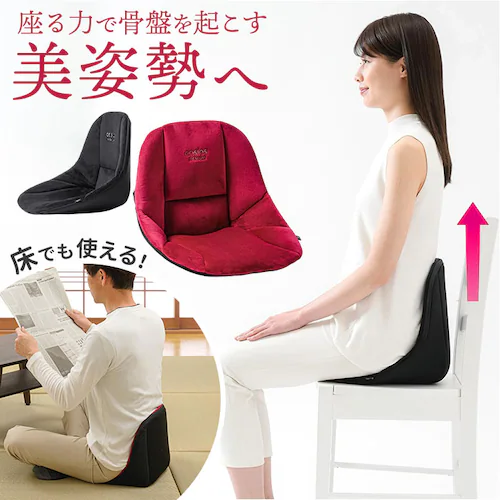骨盤サポート チェア 姿勢矯正 通販 cosios Premium コシオスプレミアム ボードクッション 座椅子 美姿勢座椅子 骨盤矯正 骨盤座椅子 サポートクッション 男女共用 背筋 骨盤 おしゃれ_0