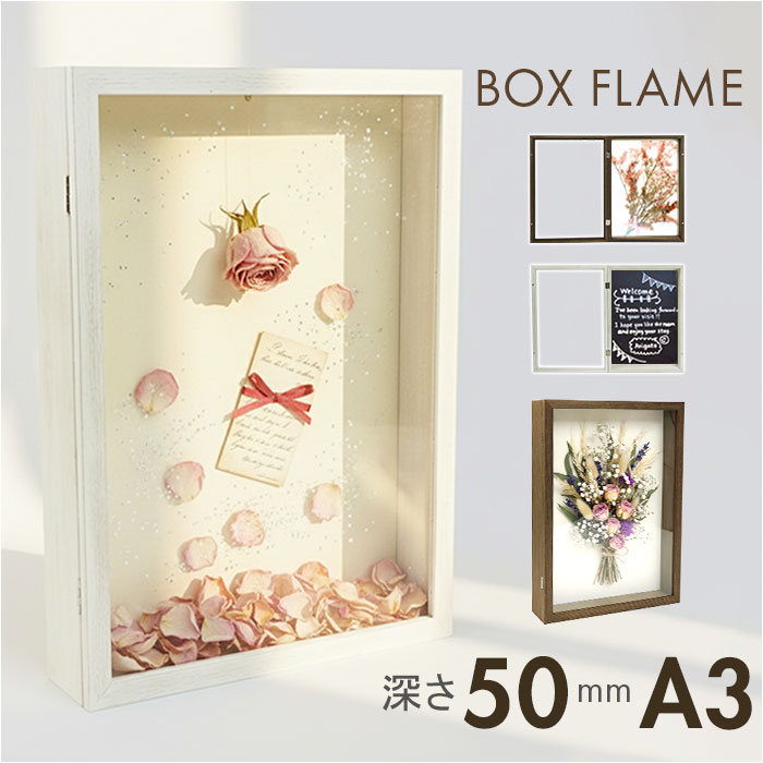 ヨーロッパにて仕入れのアートフレーム三個セット ブラウン アートフレーム A3 通販 万丈 フロントオープンBOX ボックス
