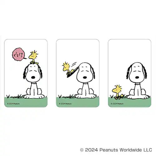 PEANUTS グッズ 通販 スヌーピー クリアカード まじかる百貨店クリアカード 4947864066284 PEANUTS02 SNOOPY スマホ裏 スマートフォン 透明 カード おしゃれ かわ_0