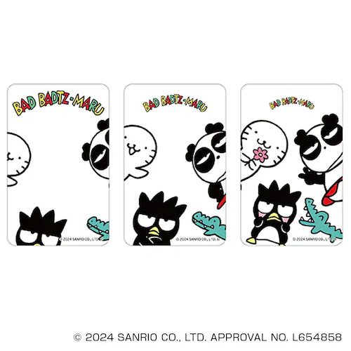 サンリオ バッドばつ丸 グッズ 通販 BAD BADTZ-MARU クリアカード まじかる百貨店クリアカード 4947864052683 バッドばつ丸01 かわいい 可愛い カワイイ 透明 推しグッズ_0