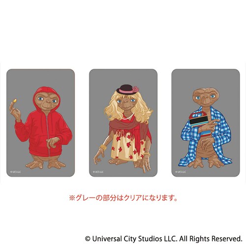ET グッズ 通販 E.T. クリアカード まじかる百貨店クリアカード 4947864075576 the Extra Terrestrial01 スマホ 透明 カード 映画グッズ イーティー おしゃ_0