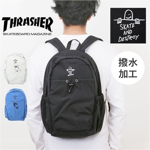 THRASHER �X���b�V���[ �����b�N THR-306 �ʔ� �}�[�N�S���U���X �����b�N�T�b�N �o�b�N�p�b�N �f�C�p�b�N �����Y ���f�B�[�X �u�����h A4 ��e�� �ʊw �ʋ� ���� �V���v�� ���Z_0