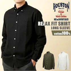 BLACK �T�C�Y16.5 HOUSTON �q���[�X�g�� �����V���c �����Y �ʔ� �I�b�N�X�t�H�[�h�{�^���_�E���V���c �A���J�W�V���c �J�W���A���V���c ���n�V���c �I�b�N�X�t�H�[�h�V���c �V���c ���� �I�b�N�X�t�H�[�h���n