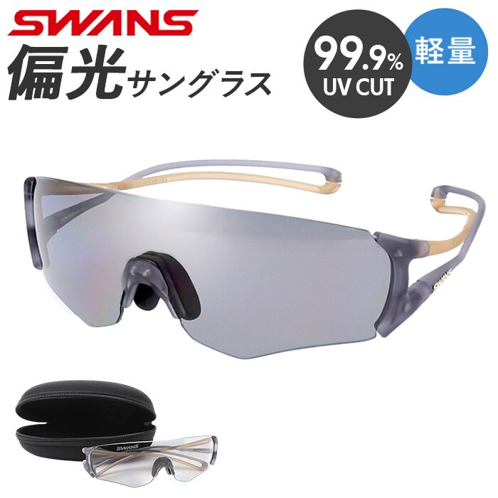 0051.CSK/偏光スモーク SWANS スワンズ スポーツサングラス EN8G2-0051