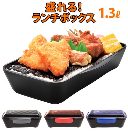 ランチボックス 1段 1000ml le bois homme ルボアオム 通販 弁当箱 大容量 メンズ 男性 一段 1L ドーム型フタ 電子レンジ対応 食洗機OK ドームランチ お弁当 ランチ 男子_0
