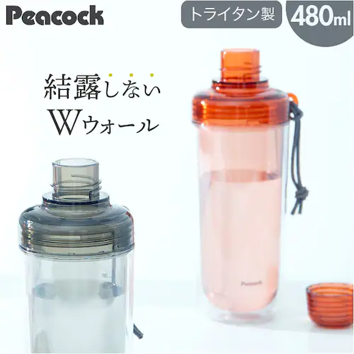 �s�[�R�b�N Peacock ���� PPB-50 �ʔ� �N���A�{�g�� �L���b�v�^�C�v 480ml �}�C�{�g�� �_�C���N�g�{�g�� ������ ���� �{�g�� �V�F�[�J�[ �v���e�C�� �X�|�[�c�h�����N�Ή� ������_0